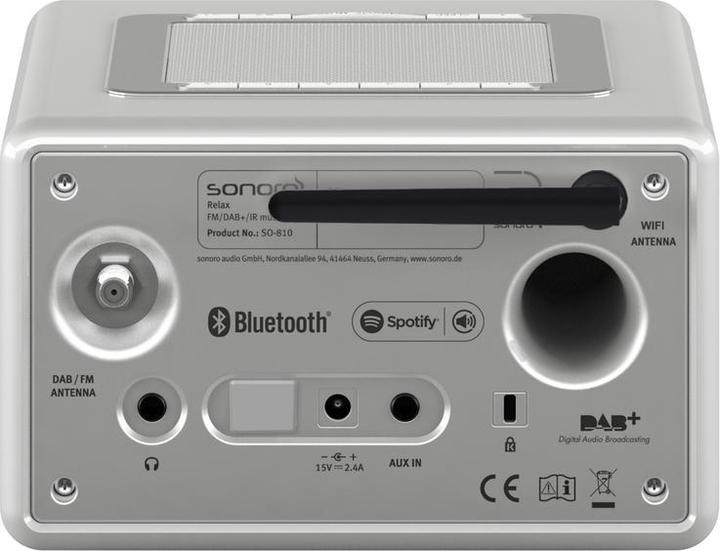 Image du produit Sonoro Relax (Webradio, DAB+ DAB, Fréquence radio (RF), Bluetooth)