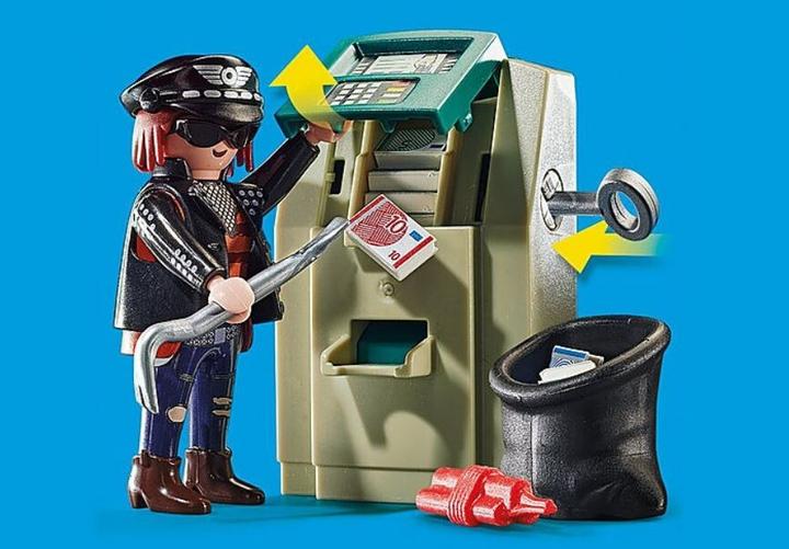 Actual product image Playmobil Police motorbike: pursuit of the money robber (70572, Playmobil City Life)