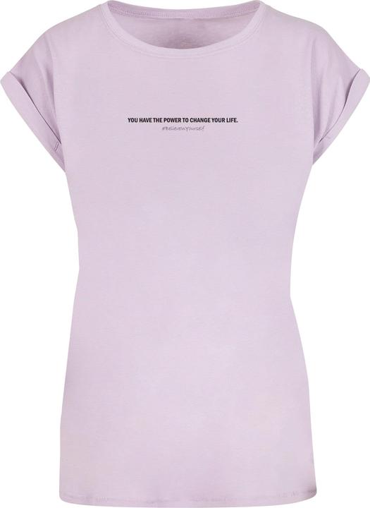 Produktbild Merchcode Ladies WD - Believe In Yourself Extended Shoulder Tee - 116669 (M)