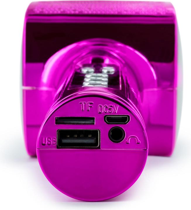 Image du produit Bigben PARTY BTMIC - Microphone + haut-parleur sans fil avec effets lumineux - rose