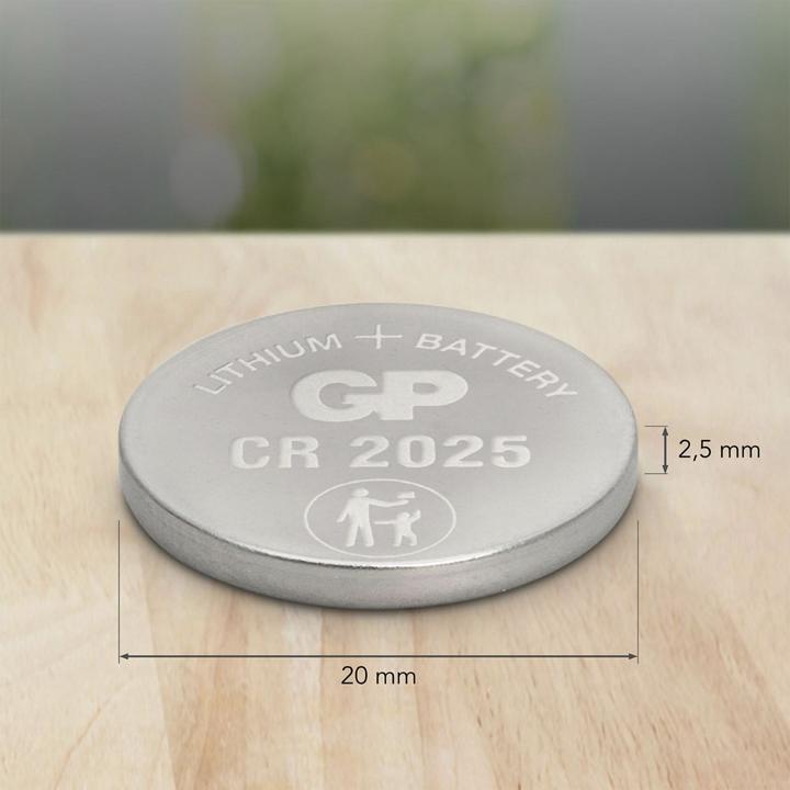 Actual product image GP Batteries Button cell Lithium CR2025, 10pcs. (10 pcs., CR2025, 160 mAh)