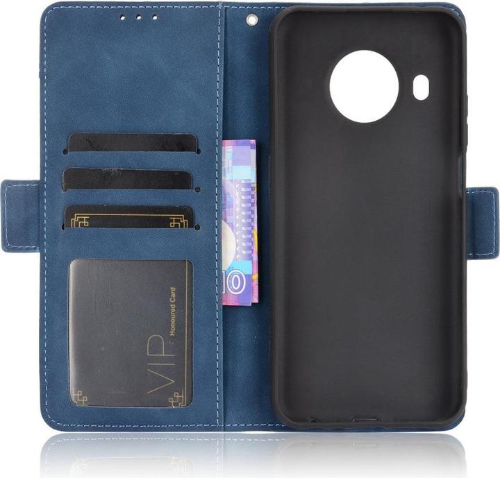 Productafbeelding Cover-Discount Nokia X20 - Hoesje met veel kaartsleuven blauw (Nokia X20)