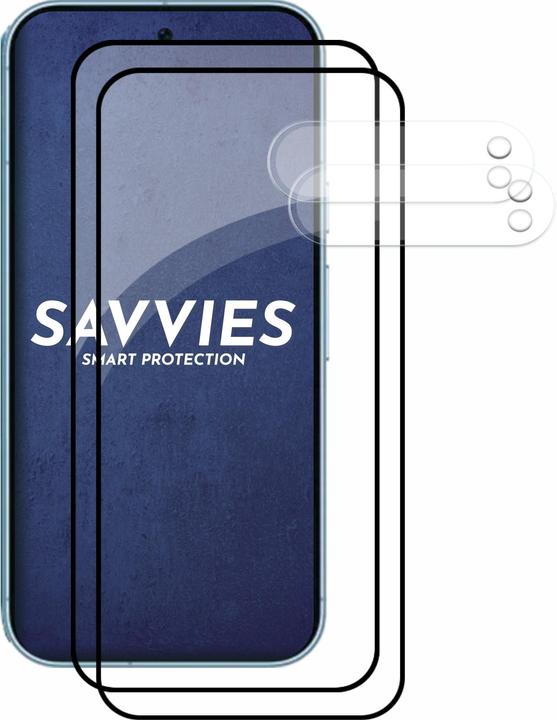 Actual product image Savvies Full-screen armoured glass screen protector (2 Piece, Google Pixel 9 Pro Fold)
