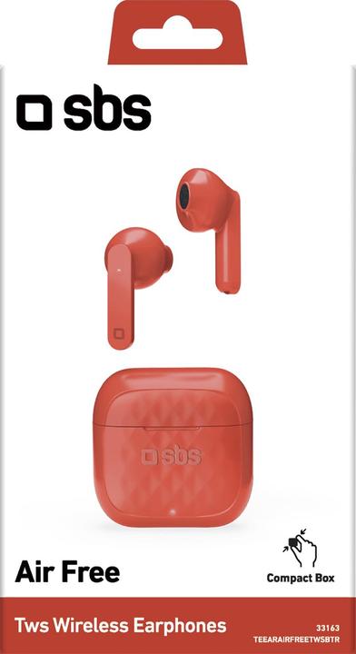 Image du produit SBS Air Free - Casque TWS avec station de recharge de 250 mAh (24 h, Sans fil)