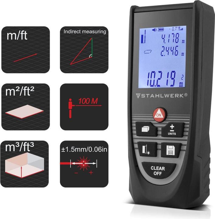 Produktbild Stahlwerk LE-100 ST (100 m, 635 nm)