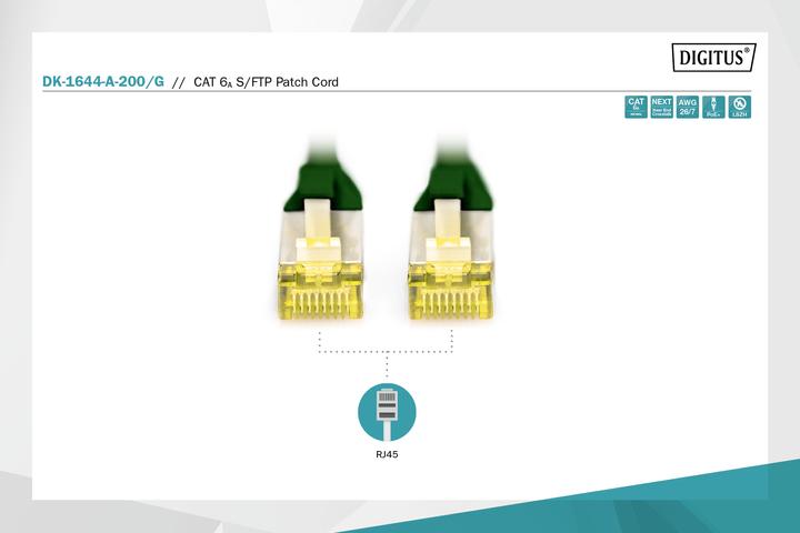 Produktbild Digitus Netzwerkkabel (S/FTP, CAT6a, 20 m)