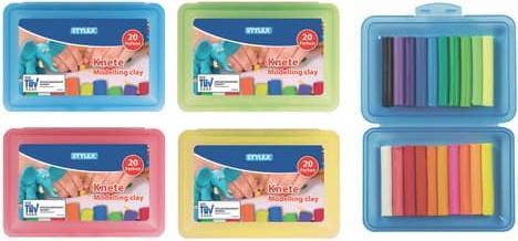 Image du produit Stylex 1 boîte de pâte à modeler de 20 bâtons