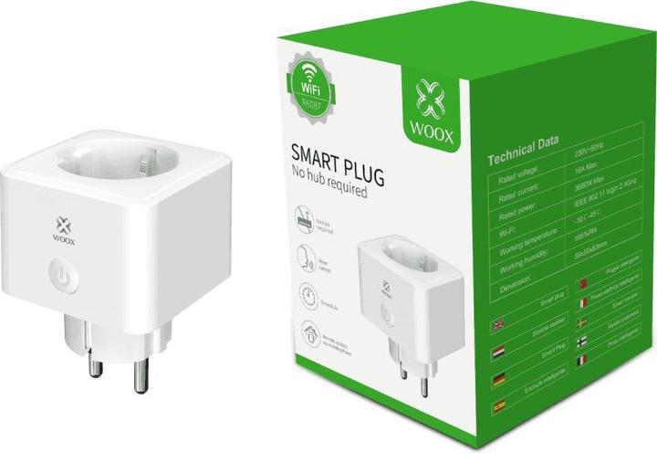 Woox R6087 SMART POWER PLUG EU weiss 16A IP20 100-230V AC