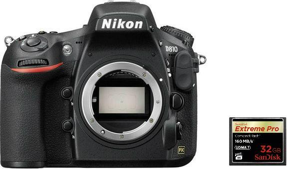 Actual product image Nikon D810 Body, incl. 32GB CF card