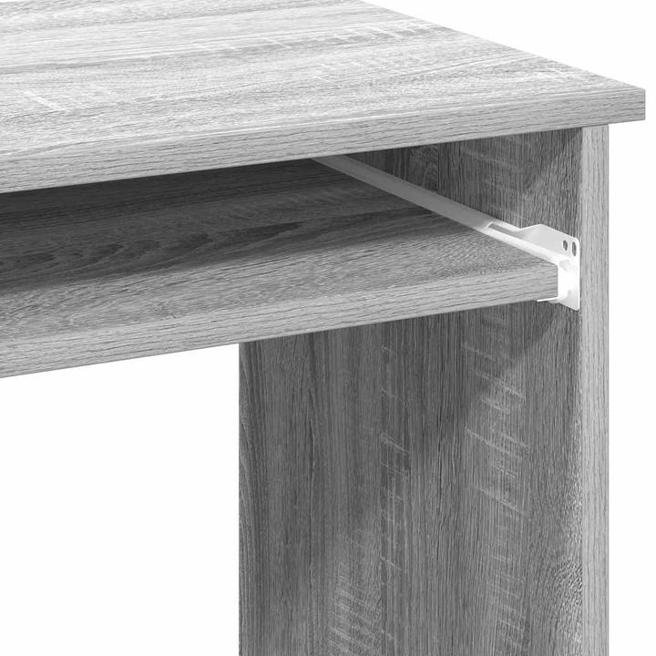 Actual product image VidaXL Desk with shelf Grey Sonoma 84x40x78 cm Wood-based office desk