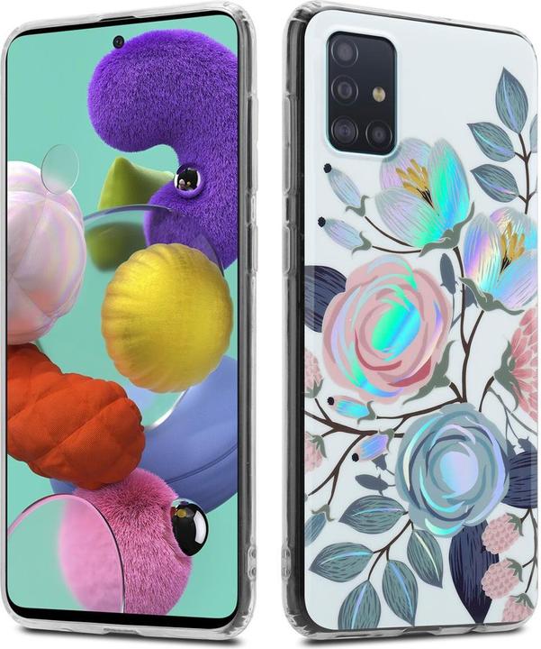 Produktbild Cadorabo IMD TPU Bunte Blumen & Blätter Cover (Samsung Galaxy M40s)
