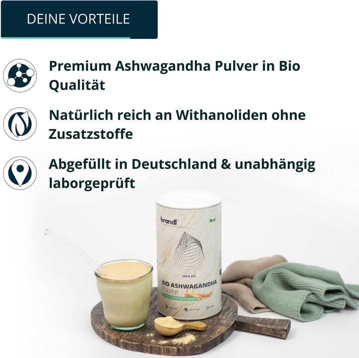 Produktbild Brandl Ashwagandha Pulver Bio (1 Stück, Pulver, 500 g)