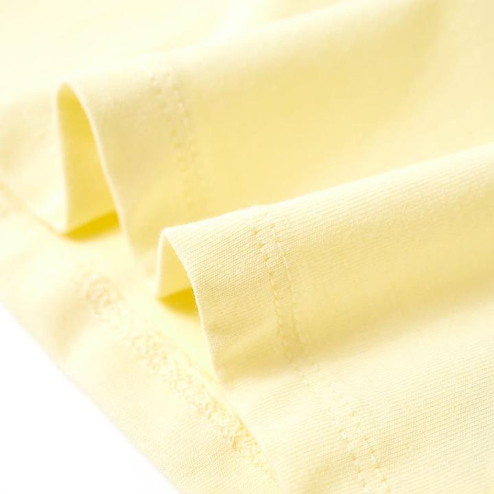 Immagine prodotto VidaXL Maglietta da bambino giallo pallido 128,Materiale: 95 % cotone. 5 (128)