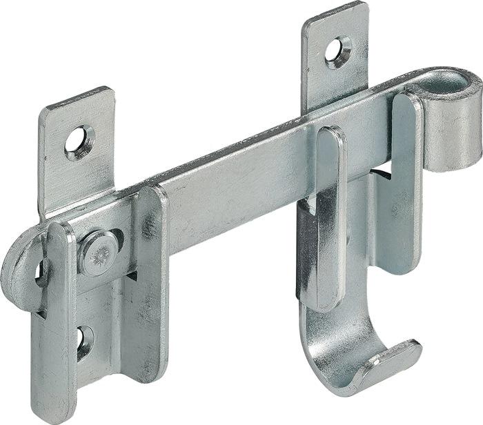 Produktbild Vormann Schlagladenüberwurf Länge 120 mm Breite 27 mm Stärke 3 mm Stahl blau verzinkt (1 Stk.)