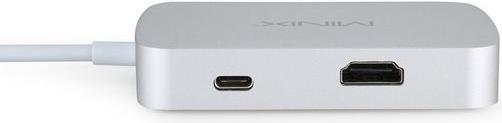 Immagine prodotto Minix Neo-C Argento (USB-C, 3 porte)