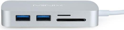 Immagine prodotto Minix Neo-C Argento (USB-C, 3 porte)