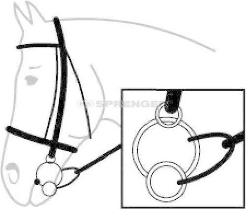 Actual product image Sprenger Trense KK UNIVERSAL Sensogan einfach gebrochen