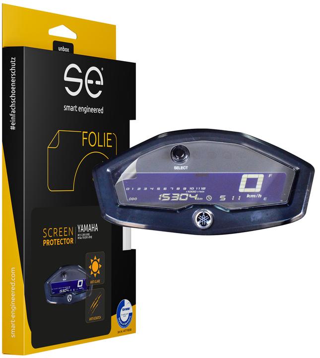 Actual product image Smart Engineered se Anti-reflective 3D Speedo / Cockpit protection film (PU 2) for Yamaha