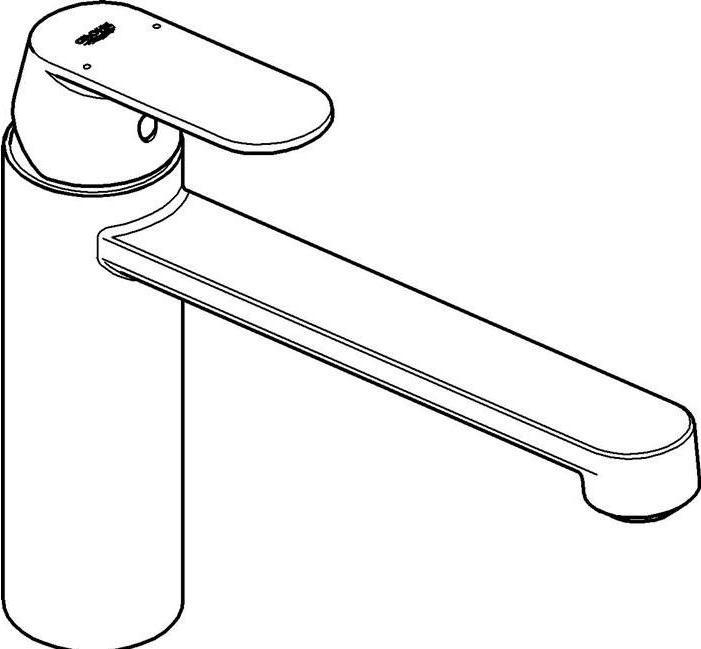 Image du produit Grohe Robinet de cuisine avec mitigeur Eurosmart Cosmopolitan chromé brillant 30193000