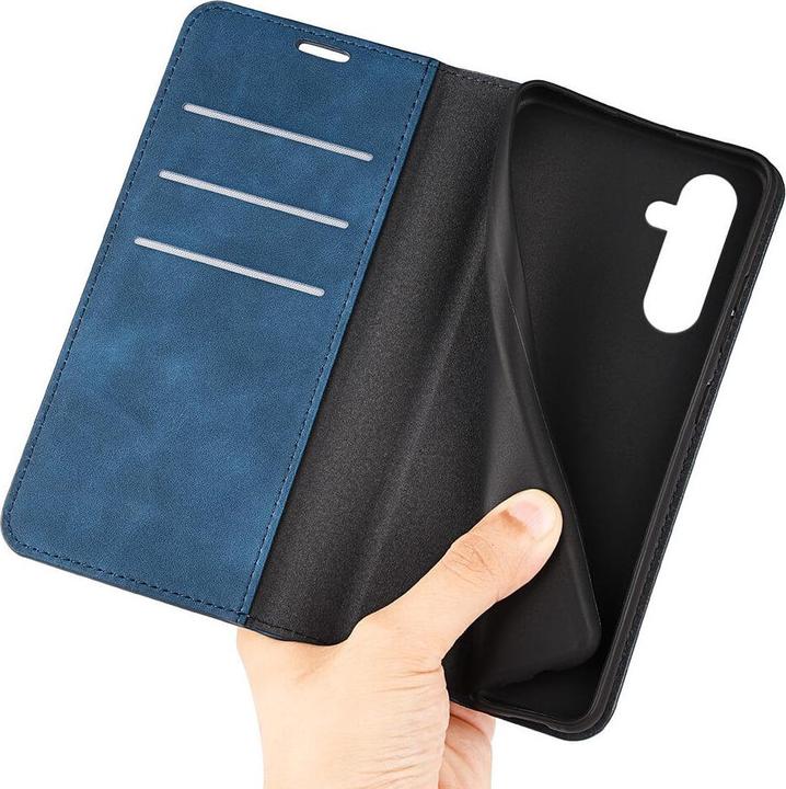 Immagine prodotto Cover-Discount Galaxy A35 - Custodia Stand Flip Cover blu (Samsung Galaxy A35)