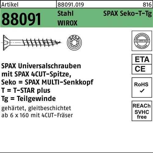 Energielabel Spax Schroef (100 Schroeven per stuk)