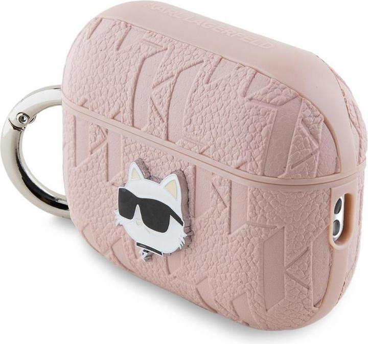 Produktbild Karl Lagerfeld KLAP2PGCHPP AirPods Pro 2 (2022/2023) cover różowy/pink Monogram Choupette Head (Kopfhörer Hülle)