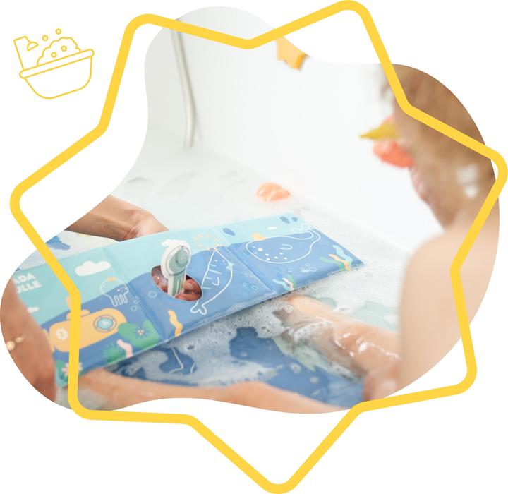 Produktbild Badabulle Badebuch mit Krake-Fingerhut