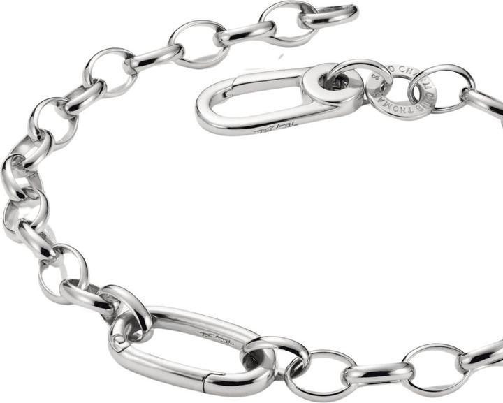 Immagine prodotto Thomas Sabo Charm-Armband mit einem Connect Link Silber (19 cm, Argento)