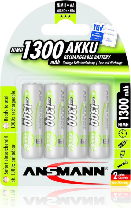 Actual product image Ansmann maxE (4 pcs., AA, 1300 mAh)