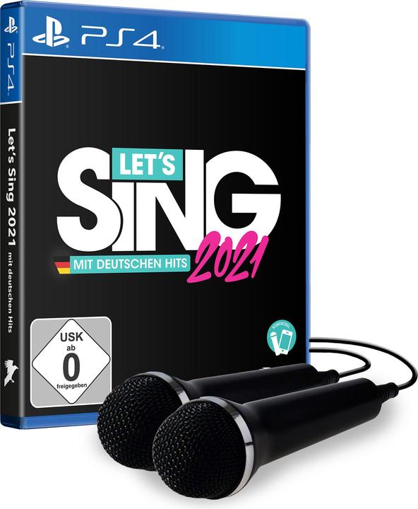 Produktbild Ravenscourt Let's Sing 2021 mit deutschen Hits 2 Mics (PS4, DE)