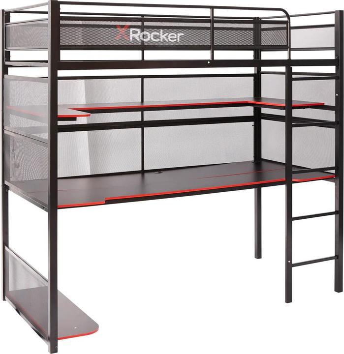 Actual product image X Rocker BattleBunk Gaming Bed with integrated XL Gaming Desk (90 x 190 cm)