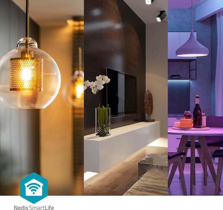 Actual product image Nedis SmartLife Ceiling Light | Round | 29 x 29 cm | Warm White to Cool White | Full Colour (RGB) | 1800 (1800 lm)