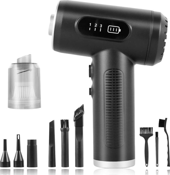 Produktbild Werkstein Elektrische Luftpumpe 6000mAh, USB, Handstaubsauger, Multifunktionsgebläse (Akkubetrieb)