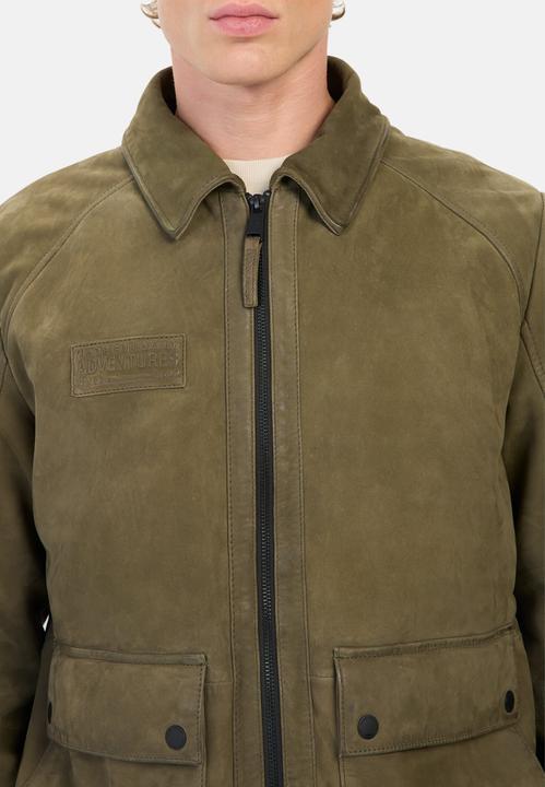 Produktbild Camel Active Leder Blouson mit Hemdkragen (50)