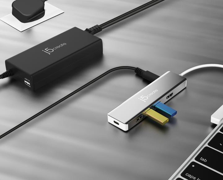 Produktbild j5Create JUP2290C 100W PD USB-C® Super Charger - EU, Universal, Indoor, 100-240 V, 50/60 Hz, 100 W (100 W)
