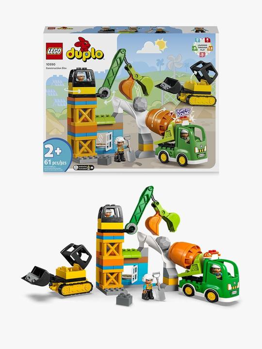 Actual product image LEGO 10990 Construction site with construction vehicles (10990)