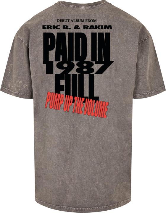 Actual product image Merchcode Eric B & Rakim - Pump up the volume Acid Washed Heavy Oversize Tee - 116293 (XL)