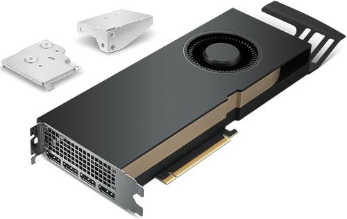 Actual product image Lenovo 4X61D97085, RTX A5000, 24 GB, GDDR6, 384 bit, 7680 x 4320 pixels, PCI Express x16 4.0