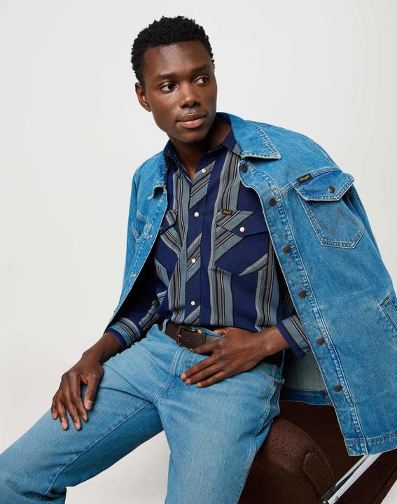 Immagine prodotto Wrangler Langarmhemd Western Indigo Shirt (XL)