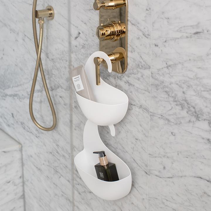 Actual product image Koziol Shower Utensil Holder Surf M, Beige (6.5 x 21.5 x 25 cm)