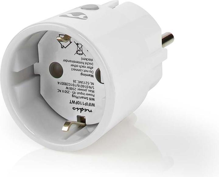 Actual product image Nedis WLAN Smartplug (WIFIP110FWT) - Energy monitoring, Schuko type F, 10 A