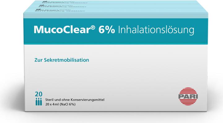 Actual product image PARI MucoClear 6% NaCl Inhalationslösung (20x4ml)