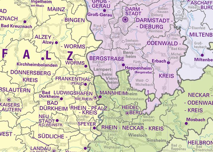 Produktbild Verwaltungskarte Deutschland 1 : 750 000
