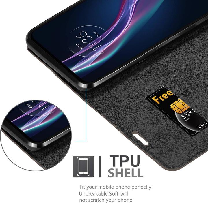 Produktbild Cadorabo Book Invisible Magnet Cover (Motorola One Fusion+)