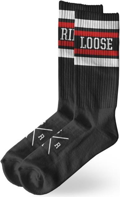 Loose Riders Yellow Stripes Socks (Einzelpack, One Size)