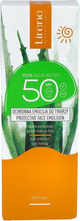 Immagine prodotto Lirene Lozione solare protettiva per il viso con Aloe Vera Spf50 50Ml (Crema solare, SPF 50, 50 ml)