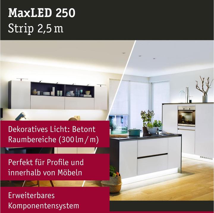 Produktbild Paulmann MaxLED 250 Stripe (Warmweiss, 250 cm, Indoor)