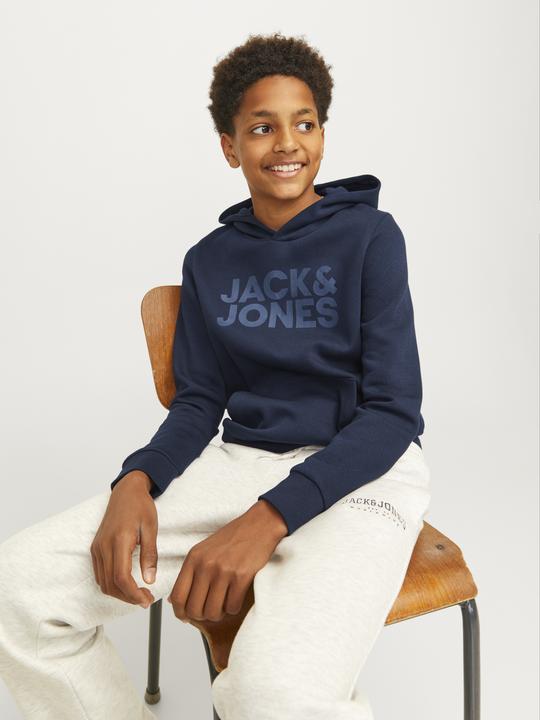 Actual product image Jack & Jones Jjecorp Logo Sweat Hood Noos Jnr (164)