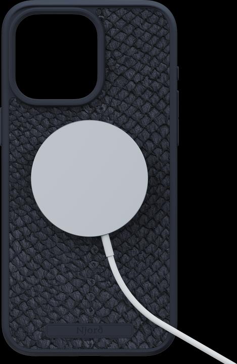 Image du produit Njord Étui rigide Salm.Leather Magsafe noir (Apple iPhone 15 Pro Max)