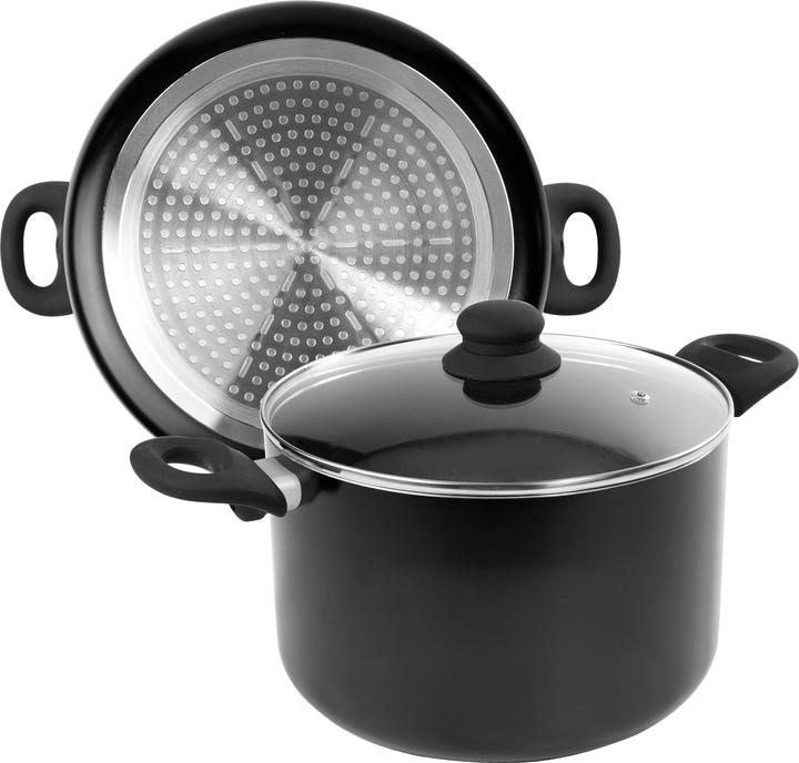 Produktbild Ibili Induktionskochtopf mit Deckel, 24 cm Ideal für Induktionsherde, Hochwertiger Edelstahl (Kochtopf, Edelstahl)